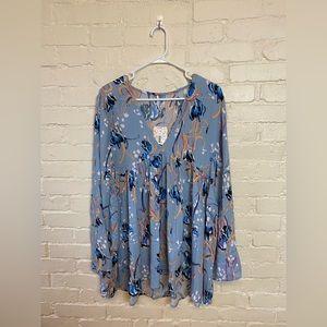 Free People Bella Print Tunic Top